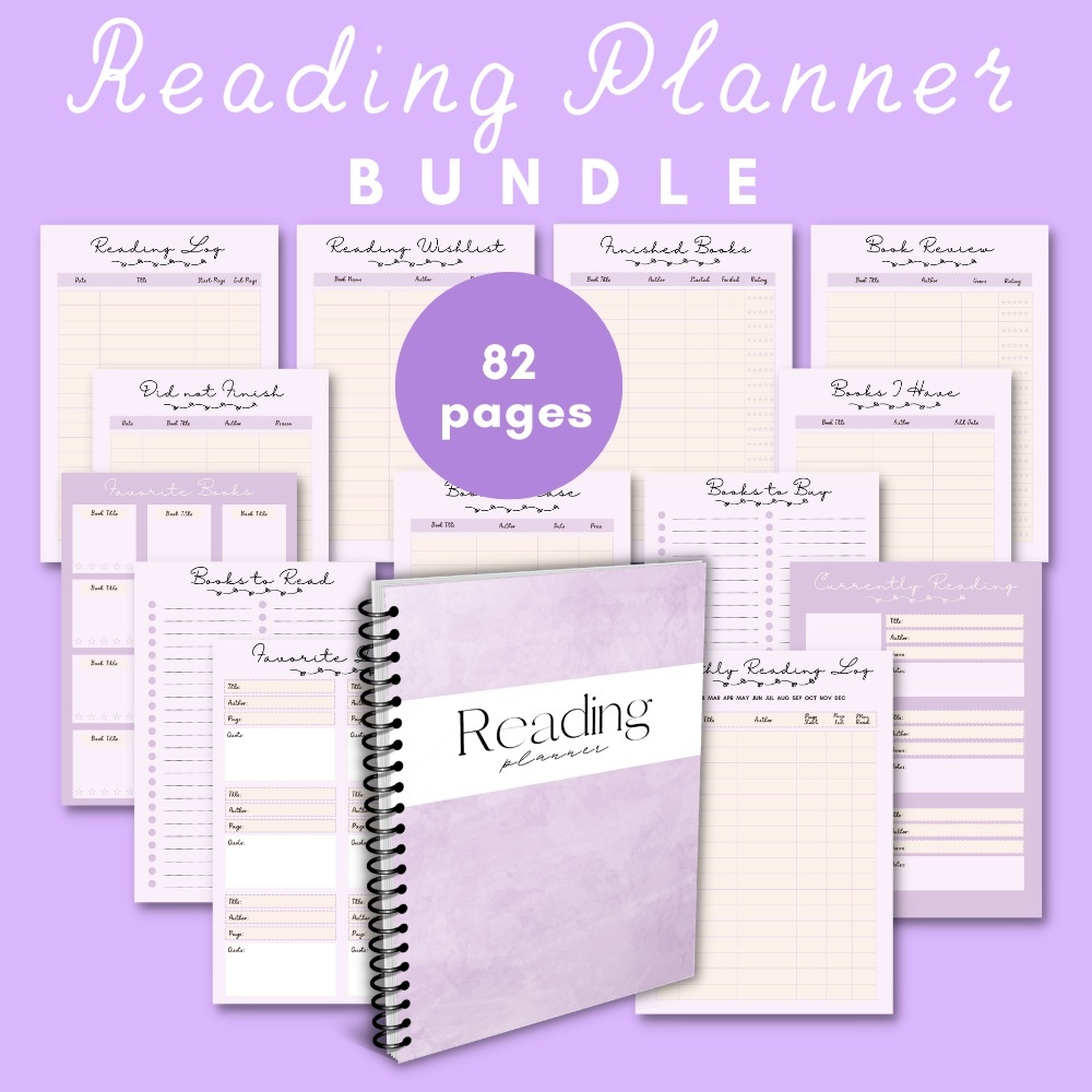 Books & Reading Challenges Planner Sheets - Picture 2 of 7